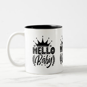 Hallo Baby  Zweifarbige Tasse