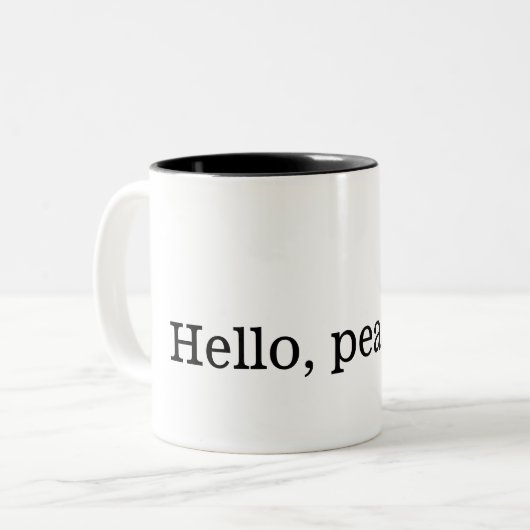 "Hallo, Bauer." Zweiton Tasse (Vorderseite Links)