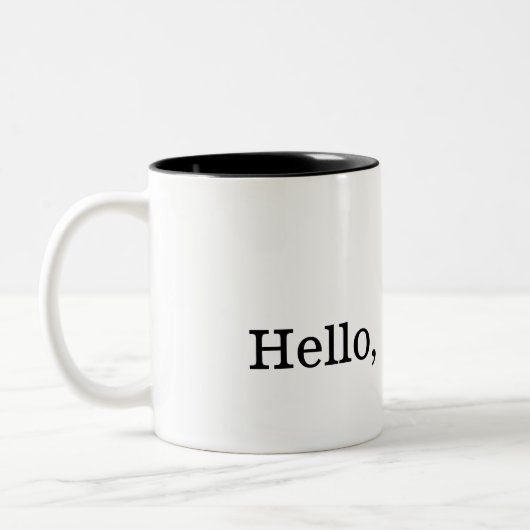 "Hallo, Bauer." Zweiton Tasse (Links)