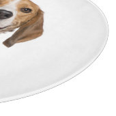 Hallo Beagle Dog Portrait Personalisiertes Foto Schneidebrett (Ecke)