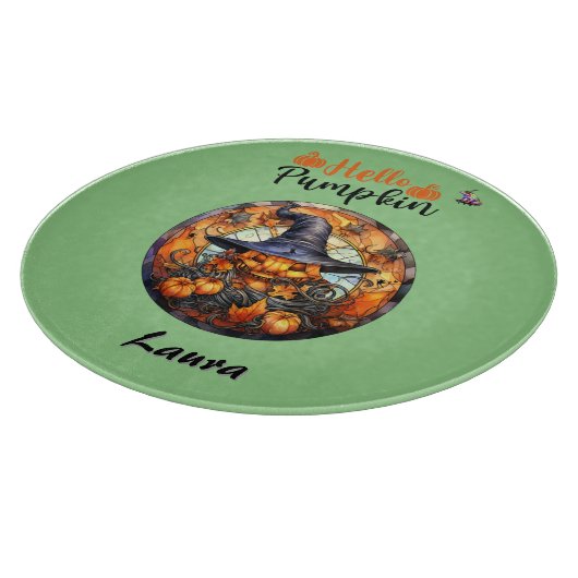 Hallo Beängstigend Hallowe'en Pumpkin Schneidebrett (Ecke)