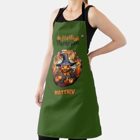Hallo Beängstigend Hallowe'en Pumpkin Schürze (InSitu)