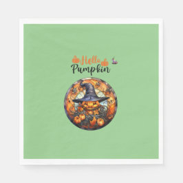 Hallo Beängstigend Hallowe'en Pumpkin Serviette