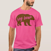 Hallo Bear Funny Zitat Outdoor Wanderung Camping B T-Shirt (Vorderseite)