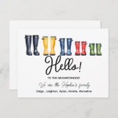 Hallo, bearbeitbar Wir sind neu in der Nachbarscha Postkarte (Vorne/Hinten)