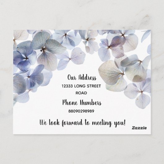 Hallo, bearbeitbar Wir sind neu in der Nachbarscha Postkarte (Rückseite)