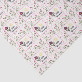 Hallo Beautiful Hübsch Pink Orange Wildlflower Seidenpapier (Ausschnitt)