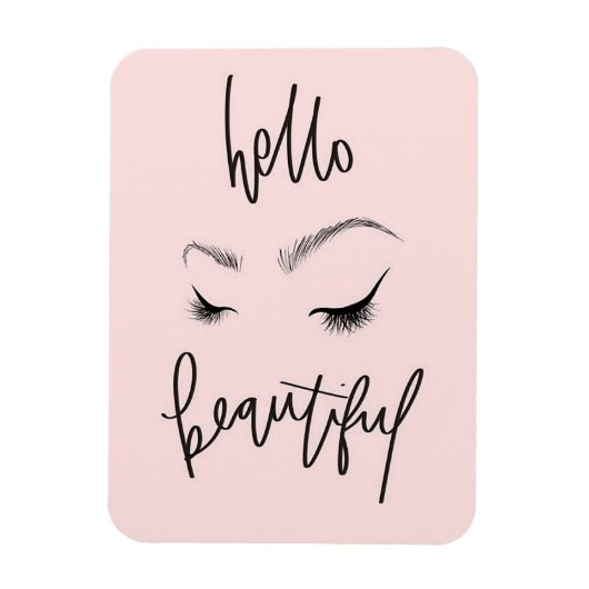 Hallo Beautiful Magnet (Vertikal)