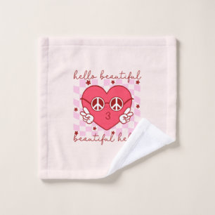 Hallo Beautiful Niedlich und herzlich Badhandtuch Set