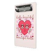 Hallo Beautiful | Niedlich und herzlich Mini Klemmbrett (Gewinkelt2)
