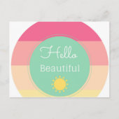 Hallo Beautiful Postkarte (Vorderseite)
