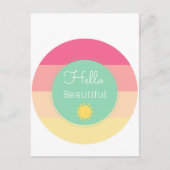 Hallo Beautiful Postkarte (Vorderseite)