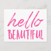Hallo Beautiful Postkarte (Vorderseite)