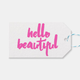 Hallo Beautiful | Rosa | Tags Geschenkanhänger