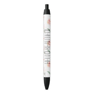 Hallo Beautiful Watercolor Floral Kugelschreiber