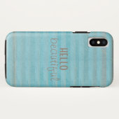 Hallo Beautiful Zitat Boho Striping Muster Case-Mate iPhone Hülle (Rückseite (Horizontal))