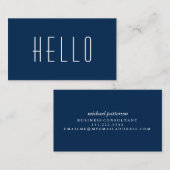 Hallo Berater-Visitenkarte Visitenkarte (Vorne/Hinten)