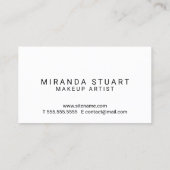 Hallo | Beruflich Modernes Schwarz und Weiß Visitenkarte (Rückseite)