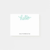 Hallo Beschriftung kundenspezifische Posten-it® Post-it Klebezettel (Vorderseite)