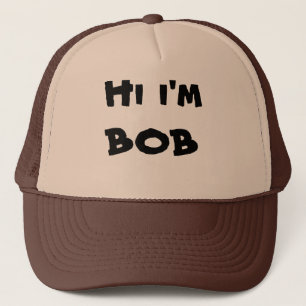 Hallo bin ich Bobfernlastfahrerhut Truckerkappe