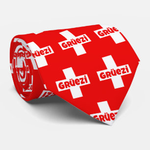 Hallo bin ich die Schweizer lustige Schweiz Gruezi Krawatte