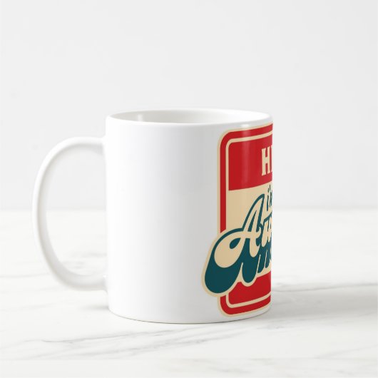 Hallo bin ich fantastische Tasse (Links)