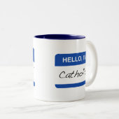 Hallo, bin ich katholische Tasse (VorderseiteRechts)