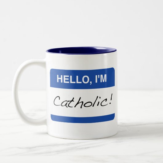 Hallo, bin ich katholische Tasse (Links)