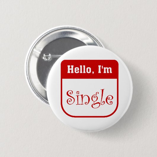 Hallo, bin ich Singleknopf Button (Vorne & Hinten)