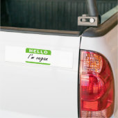 Hallo bin ich vegan autoaufkleber (Auf Lkw)