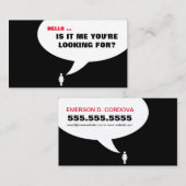 Hallo, bin ich, wonach du suchst?Visitenkarten Visitenkarte (Vorne/Hinten)