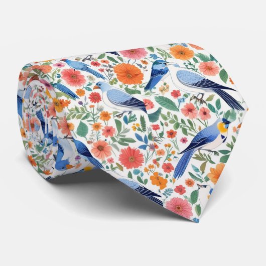 Hallo Birdie Krawatte (Gerollt)