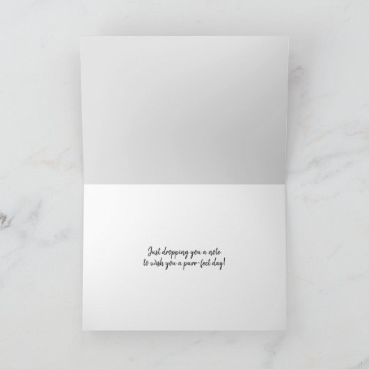 Hallo Black Cat Karte (Innenseite)