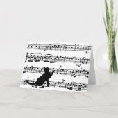 Hallo Black Cat Karte (Vorderseite)