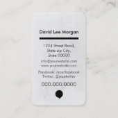 Hallo / Blase Chat Visitenkarte (Rückseite)