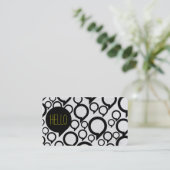 Hallo / Blase Chat Visitenkarte (Stehend Vorderseite)