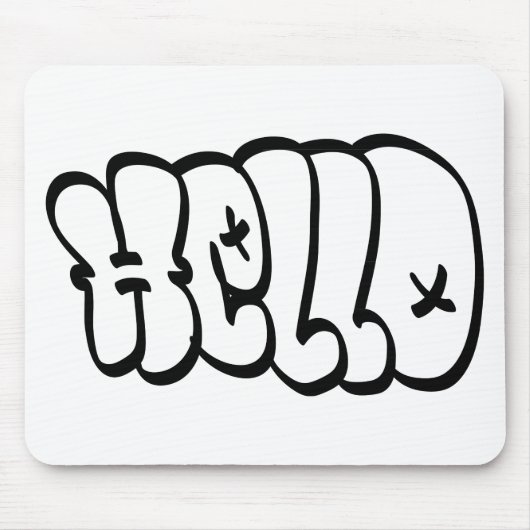 HALLO BLASEN-GRAFFITI MOUSEPAD (Vorne)