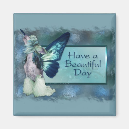 Hallo - Blue Wings - Beautiful Day - Sheeba Magnet (Vorne)