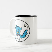 Hallo Bluebird Zweifarbige Tasse (Vorderseite Links)