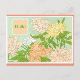 Hallo Blume Postkarte