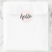 Hallo ! Blush Polka Dots Sticker (Tasche)
