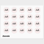 Hallo ! Blush Polka Dots Sticker (Blatt)