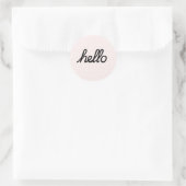 Hallo ! Blush Polka Dots Sticker (Tasche)