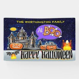 Hallo Boo! Frohe Halloween! Banner