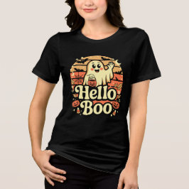 Hallo Boo Süßer Geist Tri-Blend Shirt