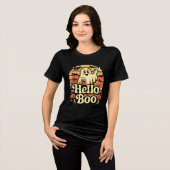 Hallo Boo Süßer Geist Tri-Blend Shirt (Vorderseite voll)