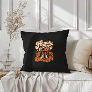 Hallo Boo-tember Western Halloween Design Kissen