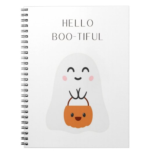 Hallo BOO-TIFUL Notizblock (Vorderseite)