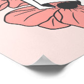 Hallo BOOtiful Halloween Wall Art Poster (Ecke)