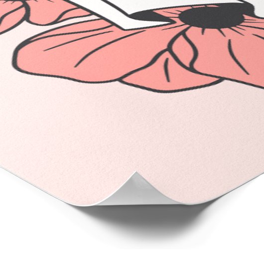 Hallo BOOtiful Halloween Wall Art Poster (Ecke)